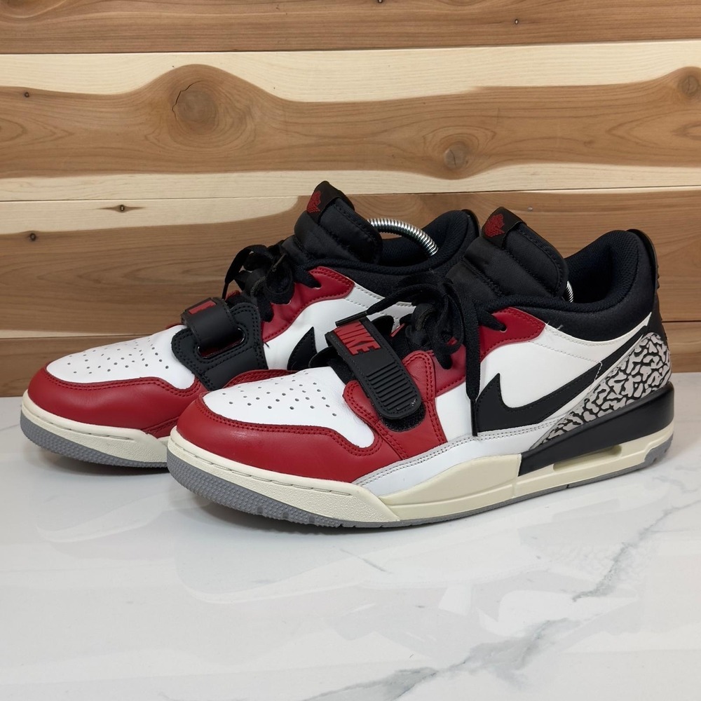 Jordan Athletic Shoes Red Black White